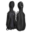 Leonardo CC-244-BK cellokoffer 4/4 gevormd zwart met wielen 5,3 kg
