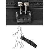 Leonardo CC-244-BK cellokoffer 4/4 gevormd zwart met wielen 5,3 kg