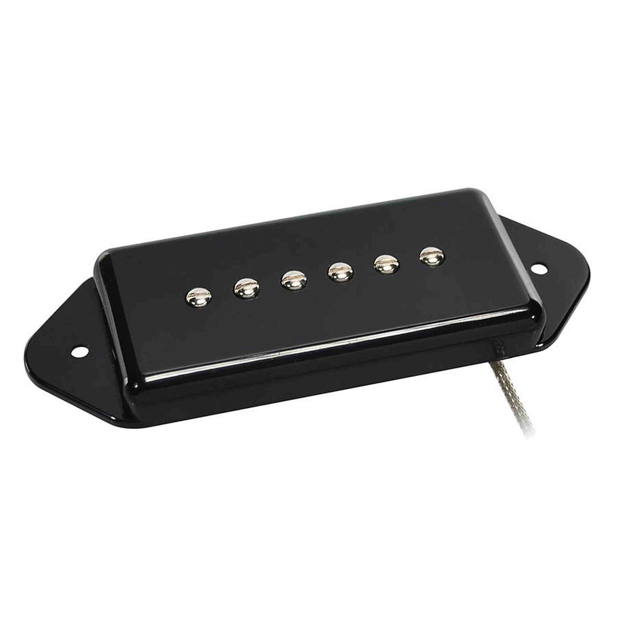 Boston VDE-46-NBK Single Coil Pickup - Alnico 5 bar-magneet, gevlochten afgeschermde bedrading, gewaxte enamel draad