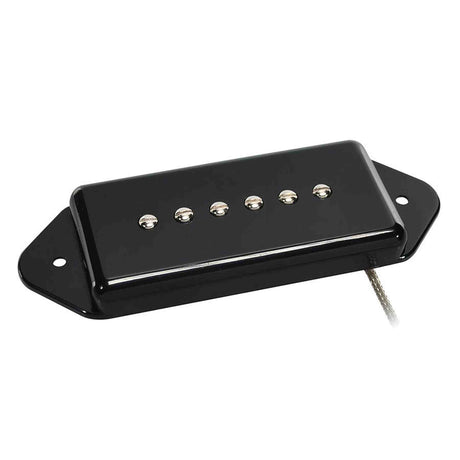 Boston VDE-46-NBK Single Coil Pickup - Alnico 5 bar-magneet, gevlochten afgeschermde bedrading, gewaxte enamel draad