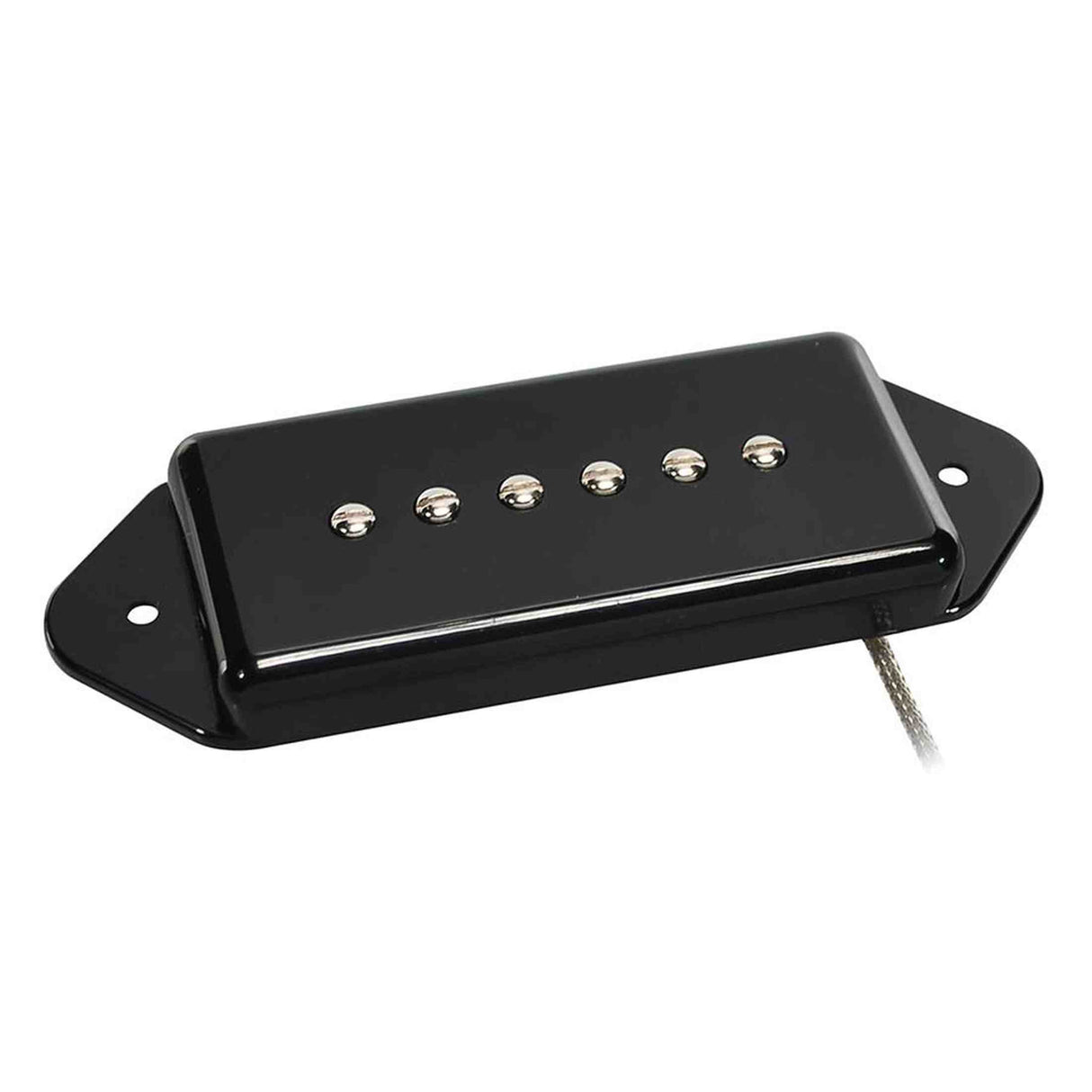 Boston VDE-46-BBK Single Coil Pickup - Alnico 5 bar-magneet, gevlochten afgeschermde bedrading, gewaxte enamel draad