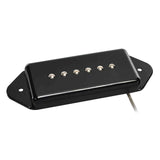 Boston VDE-46-BBK Single Coil Pickup - Alnico 5 bar-magneet, gevlochten afgeschermde bedrading, gewaxte enamel draad