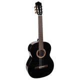 Salvador Cortez CC-22-BK – Klassieke gitaar met massief ceder bovenblad, sapele body en zwarte hoogglans afwerking