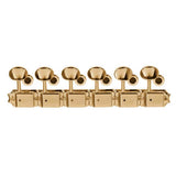 Fender 0992040200 Stemmechanieken, vintage Kluson style strat/tele, inclusief montagemateriaal, goud, set of 6