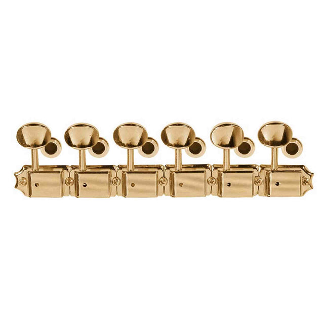 Fender 0992040200 Stemmechanieken, vintage Kluson style strat/tele, inclusief montagemateriaal, goud, set of 6