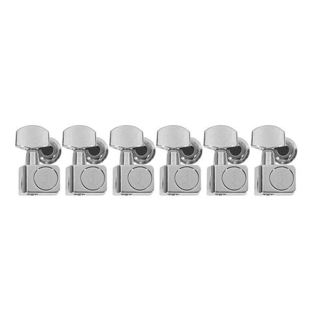 Fender 0990820100 Stemmechanieken, American Standard, 2 guide pins, set of 6, chroom