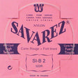 Savarez 522-R B-2 snaar, clear nylon rouge , from 520-R set, hard tension