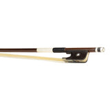 ELS BA-25/44 strijkstok altviool, 4/4, brazielhout, achthoekige stok, ebben slof, parijs oog, nikkelen montuur