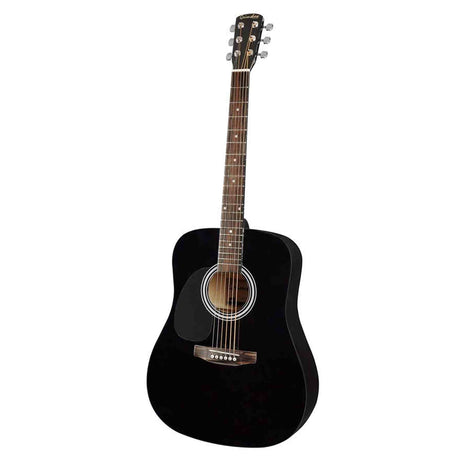 Nashville GSD-60L-BK Linkshandige Dreadnought Akoestische Gitaar Zwart