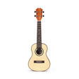 TOM 280 Concert Ukulele Massief Sparren met Mahonie Afwerking en Luxe Hoes