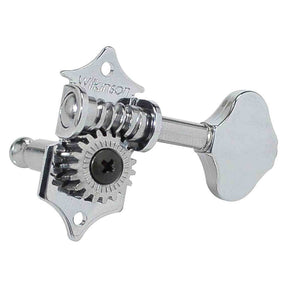 Wilkinson WJ-28N/CR Stemmechanieken voor gitaar, open geared, 3x links + 3x rechts, chroom, ratio 1:19