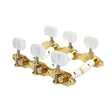 Schaller 6105636011 Stemmechanieken pearloid white pegs, white string rollers, goud
