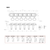 Gotoh GTH13033 SD91 stemmechanieken met 05M knoppen, 6L, aged nikkel