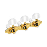 Schaller 1033056331 Houser Stemmechanieken Goud met Witte Acryl Knoppen en Witte Snaarrollen