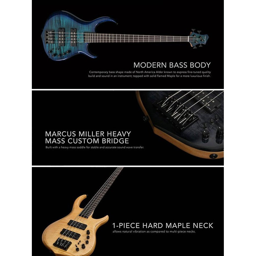 Sire M7+ A5/BRS Marcus Miller 5-Snarige Basgitaar Brown Burst