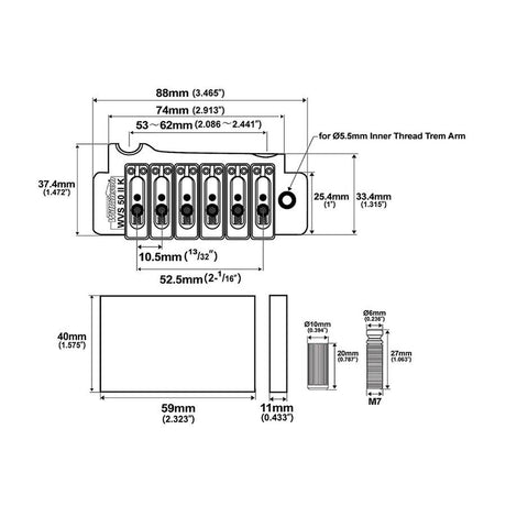 Wilkinson WVS50IIK/N Tremolo - Ultieme Upgrade in Nikkel