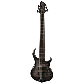 Sire M7+ A6/TBK Marcus Miller 6-snarige basgitaar, swamp ash met flame maple top, 35 inch, Heritage-3 preamp, Transparent Black