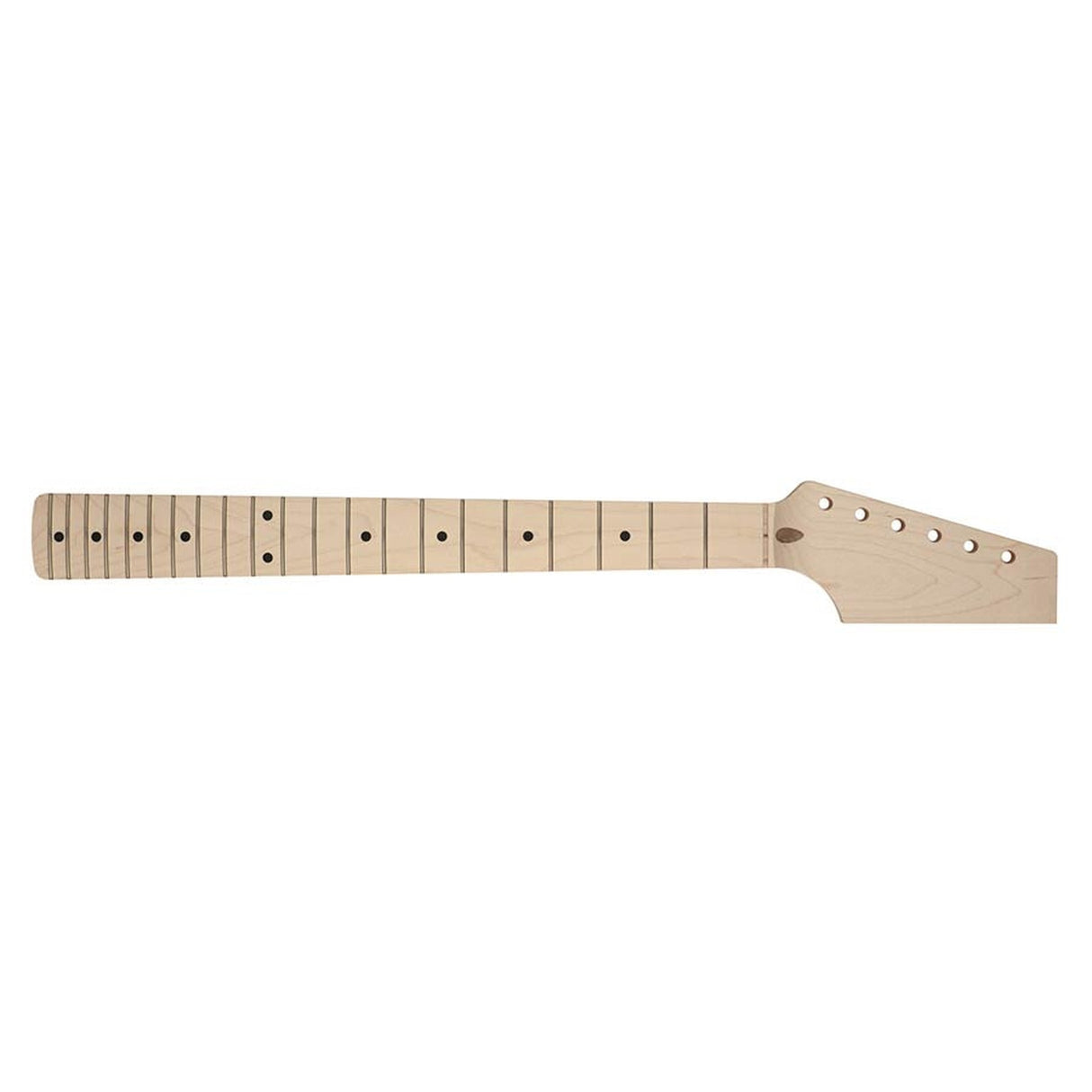 Boston JSN21M-V vintage neck, made in Japan, ST style, all maple, half paddle, 7,25" radius, 6105 fretwire