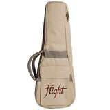 Flight DUC525 SP/ZEB Concert Ukulele met Solid Spruce Top, Zebrawood Body, Bone Topkam en Aquila Super Nylgut Snaren