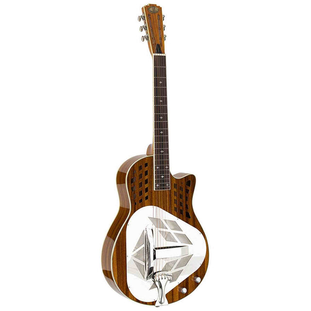 Royall KOA12 Tricone Resonator 12-Fret – Hawaïaans Koa, Cutaway, Natural Gloss, softcase