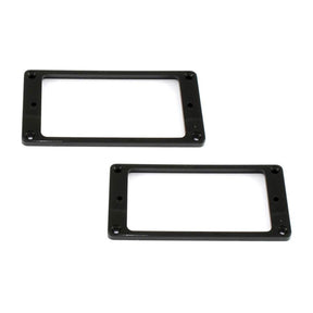 Allparts PC0741003 pickup rings, flat profile, humbucking, black, 2pcs