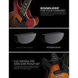 Sire Guitars H7V/BK Elektrische archtop gitaar met P90s zwart