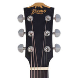 Bromo BAB1 akoestische gitaarset – dreadnought, sparren/mahonie, Amara ebony toets, naturel + stemapparaat en standaard