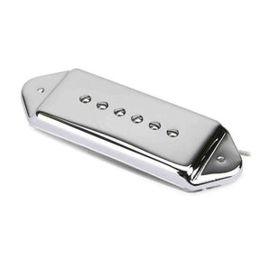 Roswell RP-P90DCRN P90 Single Coil Pickup For Arched Top Guitars - Alnico 5 staafmagneten, hals, chroom