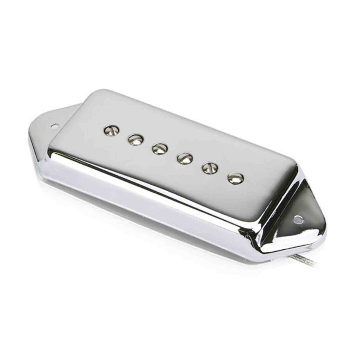 Roswell RP-P90DCRB P90 Single Coil Pickup For Arched Top Guitars - Alnico 5 staafmagneten, brug, chroom