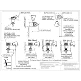 Hipshot HS6K2GN0B Gitaar tuner upgrade kit, 3 + 3 classic, open zwart