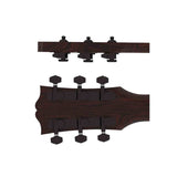 Hipshot HS6K2VEL0B Vintage gitaar tuner upgrade kit, 3 + 3 Grip-Lock, closed zwart