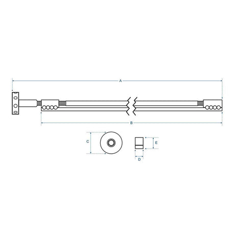 Boston TRD-420-W Dubbele Actie Truss Rod met Spoke Wheel Aanpassing - 420mm