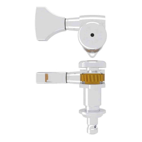Hipshot HS6GL0CT-21 Guitar tuner, Grip-Lock open, 21.0mm (0.827") post height, treble side, chroom