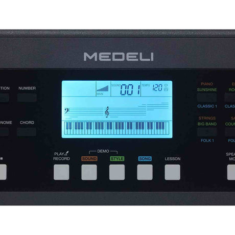 Medeli MK61 Nebula Series 61 toetsen, aanslaggevoelig, 450 klanken, incl. standaard en kruk