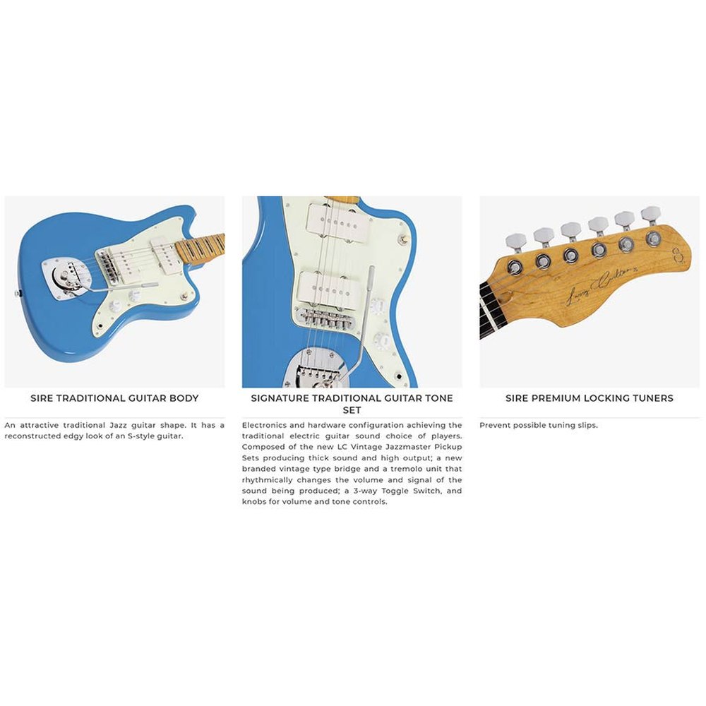 Sire Guitars J5/3TS Mahonie elektrische gitaar J-stijl, 3-tone sunburst