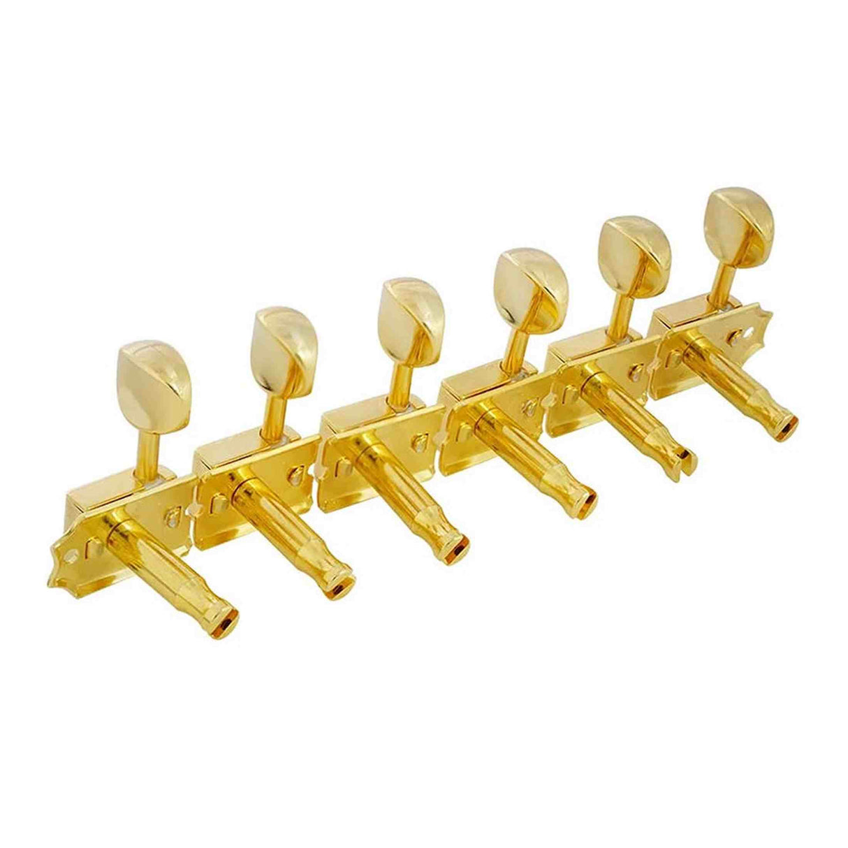 Hosco Japan H-21333GSVTR Stemmechanieken voor gitaar, 6x links, Vintage Tone Revival Series, goud oval knop, goud