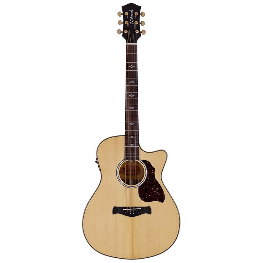 Richwood RG-27-CE grand auditorium semi akoestische westerngitaar naturel
