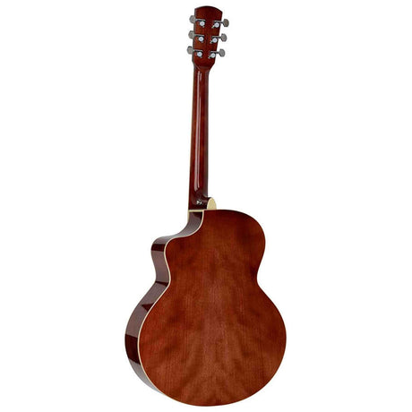 Nashville GOF-110-TRD Offset Soundhole Akoestische Gitaar Transparent Rode