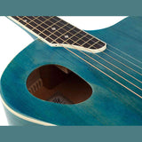 Nashville GOF-110-TBU Offset Soundhole Akoestische Gitaar Transparent Blauw