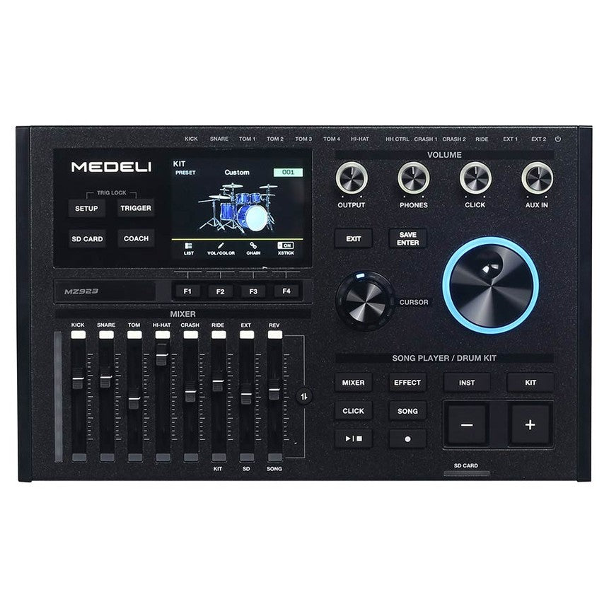 Medeli MZ923 Elektronisch Drumstel met Mesh Heads en Vintage Rosewood Afwerking