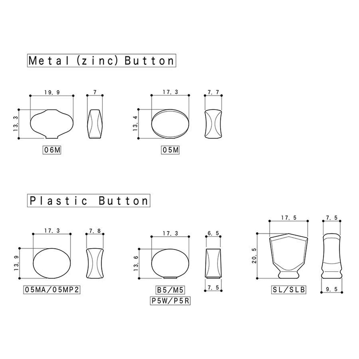 Gotoh GTH12930 SD90 stemmechanieken met 05M knoppen, 3L3R, nikkel