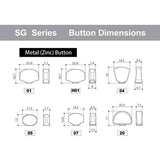 Gotoh GTH13452 SG301 stemmechanieken met Magnum Lock Trad and 04 knoppen, 3L3R, chroom