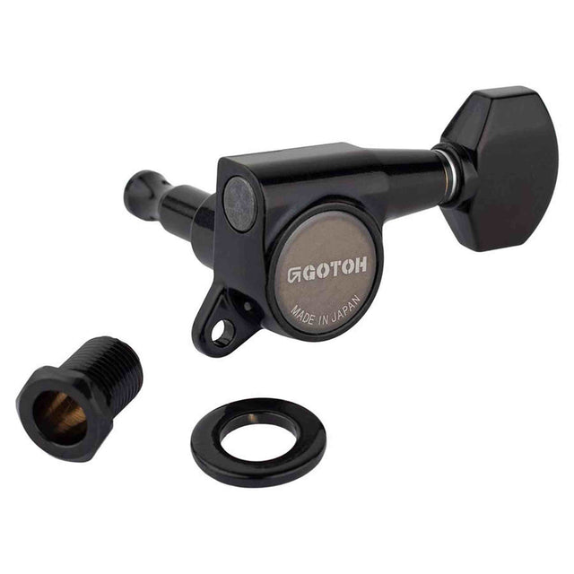 Gotoh GTH13999 SG381 stemmechanieken met Magnum Lock and 07 knoppen, 6R, zwart
