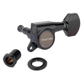Gotoh GTH14001 SG381 stemmechanieken met Magnum Lock and 07 knoppen, 6L, cosmo zwart