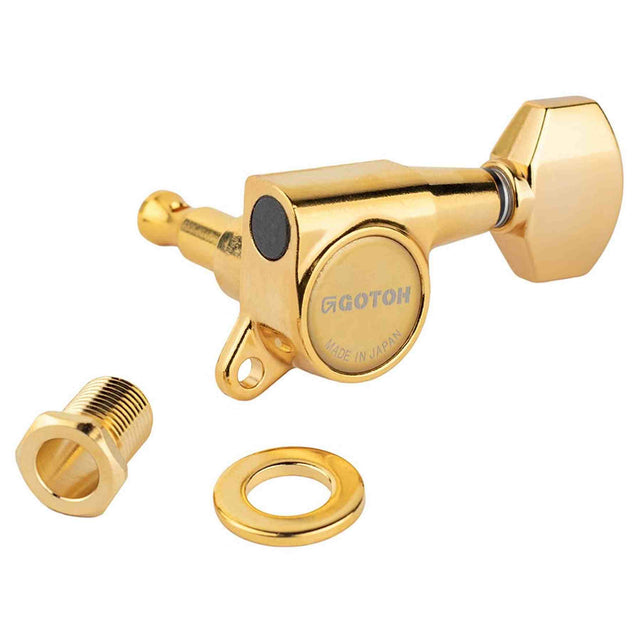 Gotoh GTH14004 SG381 stemmechanieken met Magnum Lock and 07 knoppen, 6L, goud