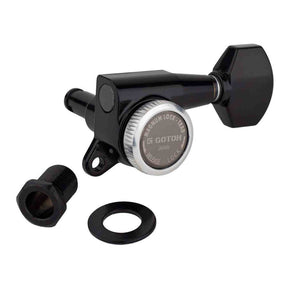 Gotoh GTH14098 SG381 stemmechanieken (posts 6xS) met Magnum Lock Trad and 07 knoppen, 6L, zwart