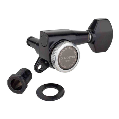 Gotoh GTH14102 SG381 stemmechanieken (posts 6xXL) met Magnum Lock Trad and 07 knoppen, 3L3R, cosmo zwart
