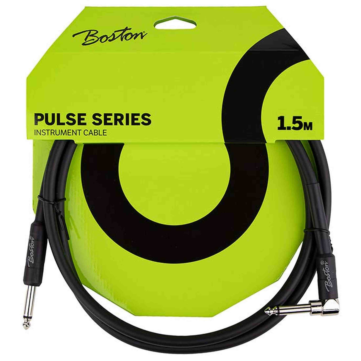 Boston GCP-15A Pulse Series instrumentkabel jack–haakse jack 1,5 meter