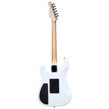 Litejam RGB24/WH elektrische gitaar – 24 frets, 144 RGB LED’s, HSH-configuratie, met gigbag, wit