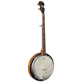 SX BJ565 5-Snarige Bluegrass Banjo 11 Inch Aluminium Rim met Remo Fiberskyn Vel en Gigbag